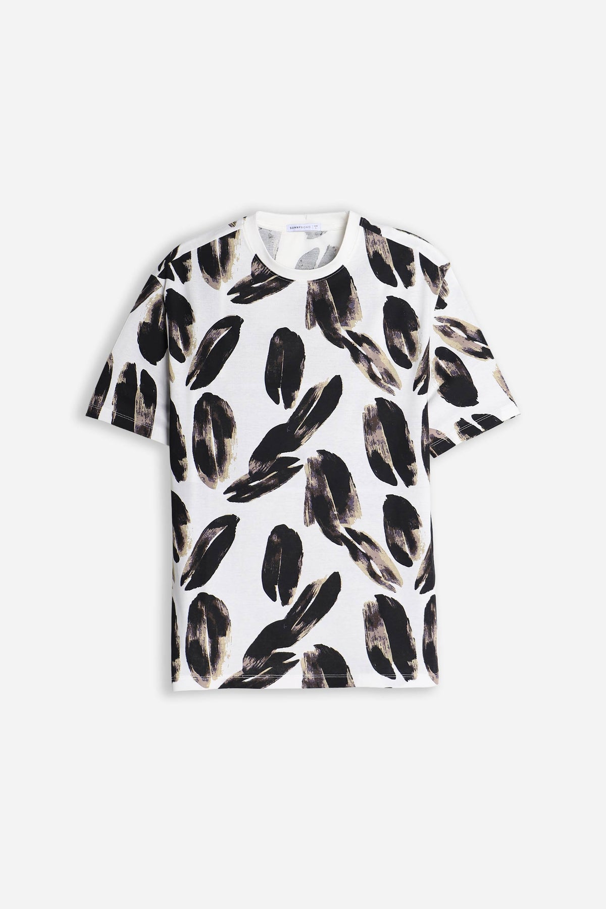 T-SHIRT GIROCOLLO FANTASIA F PANNA