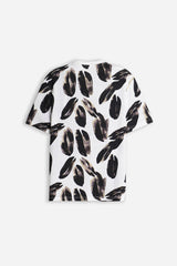 T-SHIRT GIROCOLLO FANTASIA F PANNA