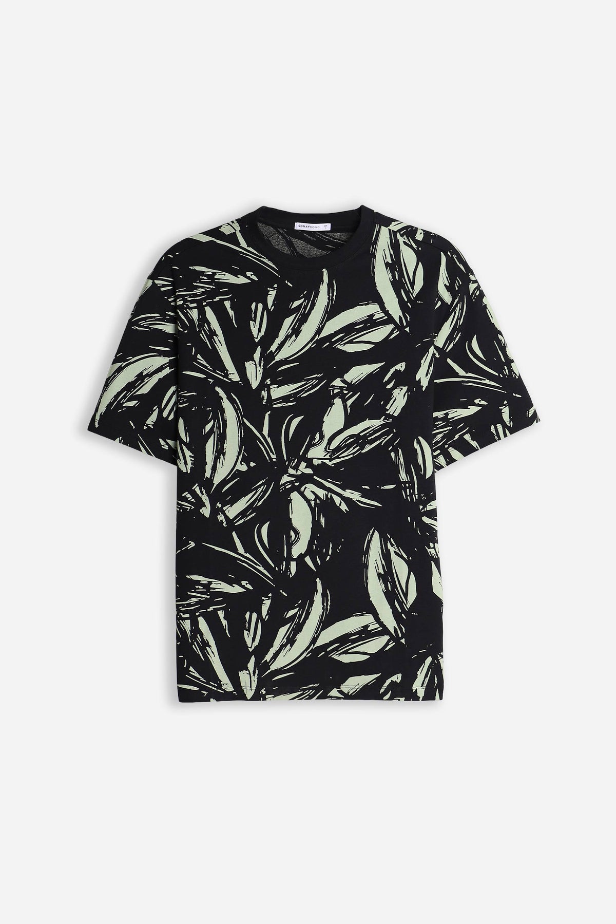 T-SHIRT GIROCOLLO FANTASIA F-SALVIA