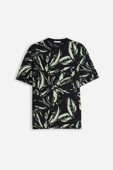 T-SHIRT GIROCOLLO FANTASIA F-SALVIA