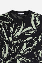 T-SHIRT GIROCOLLO FANTASIA F-SALVIA