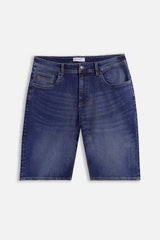 BERMUDA DENIM 5 TASCHE BLEU