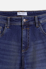 BERMUDA DENIM 5 TASCHE BLEU