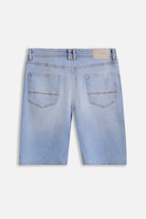 BERMUDA DENIM 5 TASCHE CELESTE