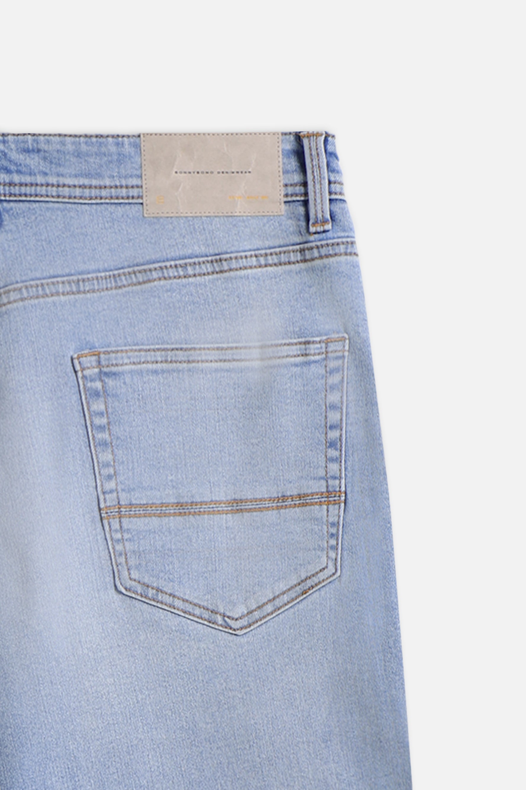 BERMUDA DENIM 5 TASCHE CELESTE