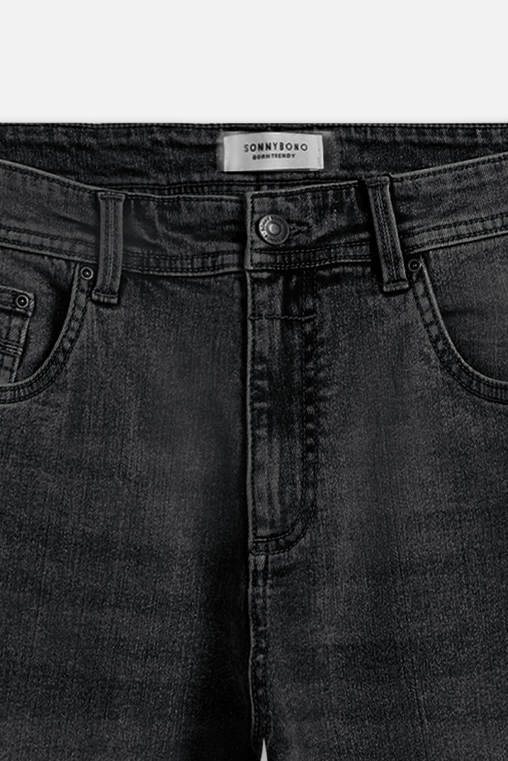 BERMUDA DENIM 5 TASCHE NERO