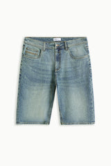 BERMUDA DENIM 5 TASCHE POLVERE