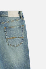BERMUDA DENIM 5 TASCHE POLVERE