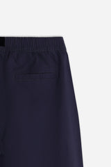 BERMUDA CON ELASTICO E CINTURA BLEU