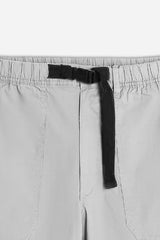 BERMUDA CON ELASTICO E CINTURA GRIGIO GHIACCIO