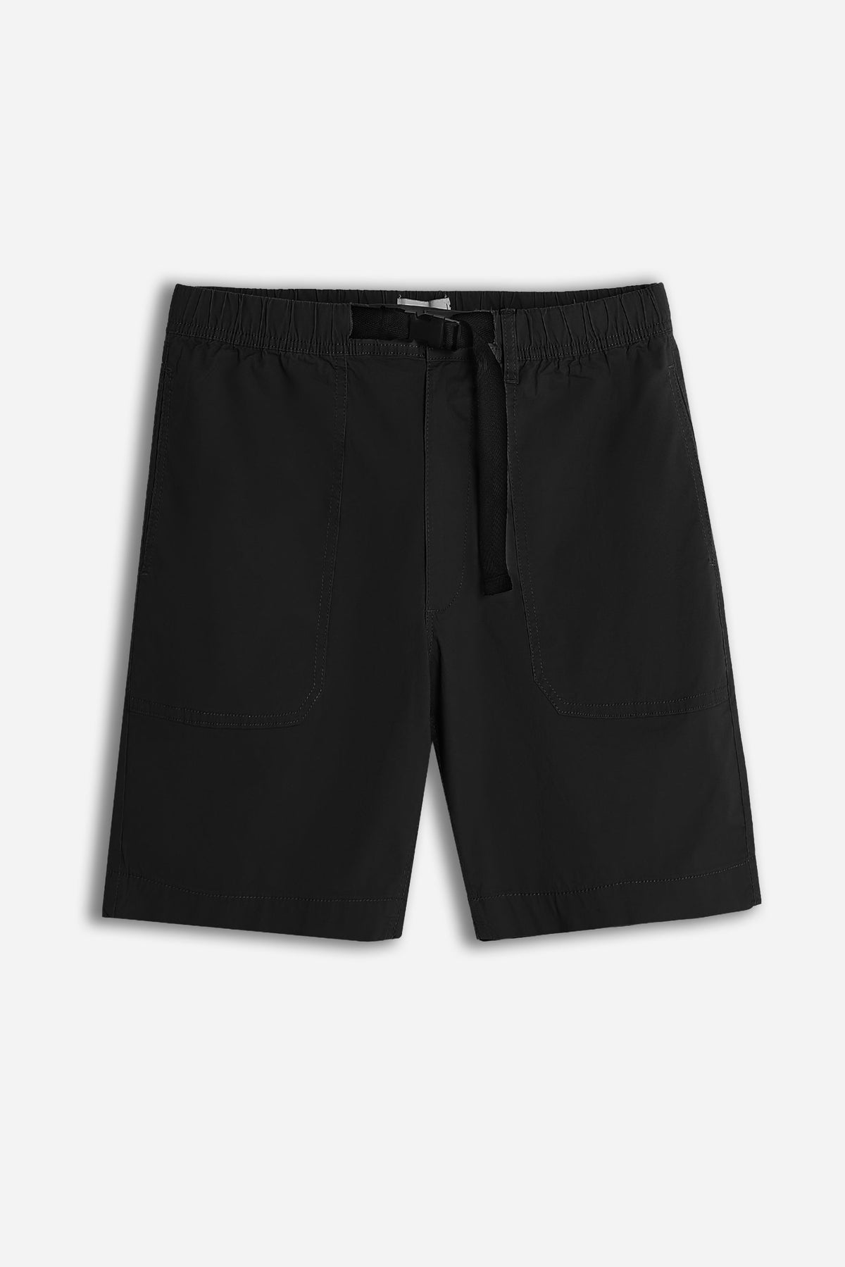 BERMUDA CON ELASTICO E CINTURA NERO
