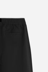 BERMUDA CON ELASTICO E CINTURA NERO