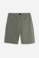 BERMUDA CON ELASTICO E CINTURA VERDE MILITARE