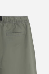 BERMUDA CON ELASTICO E CINTURA VERDE MILITARE