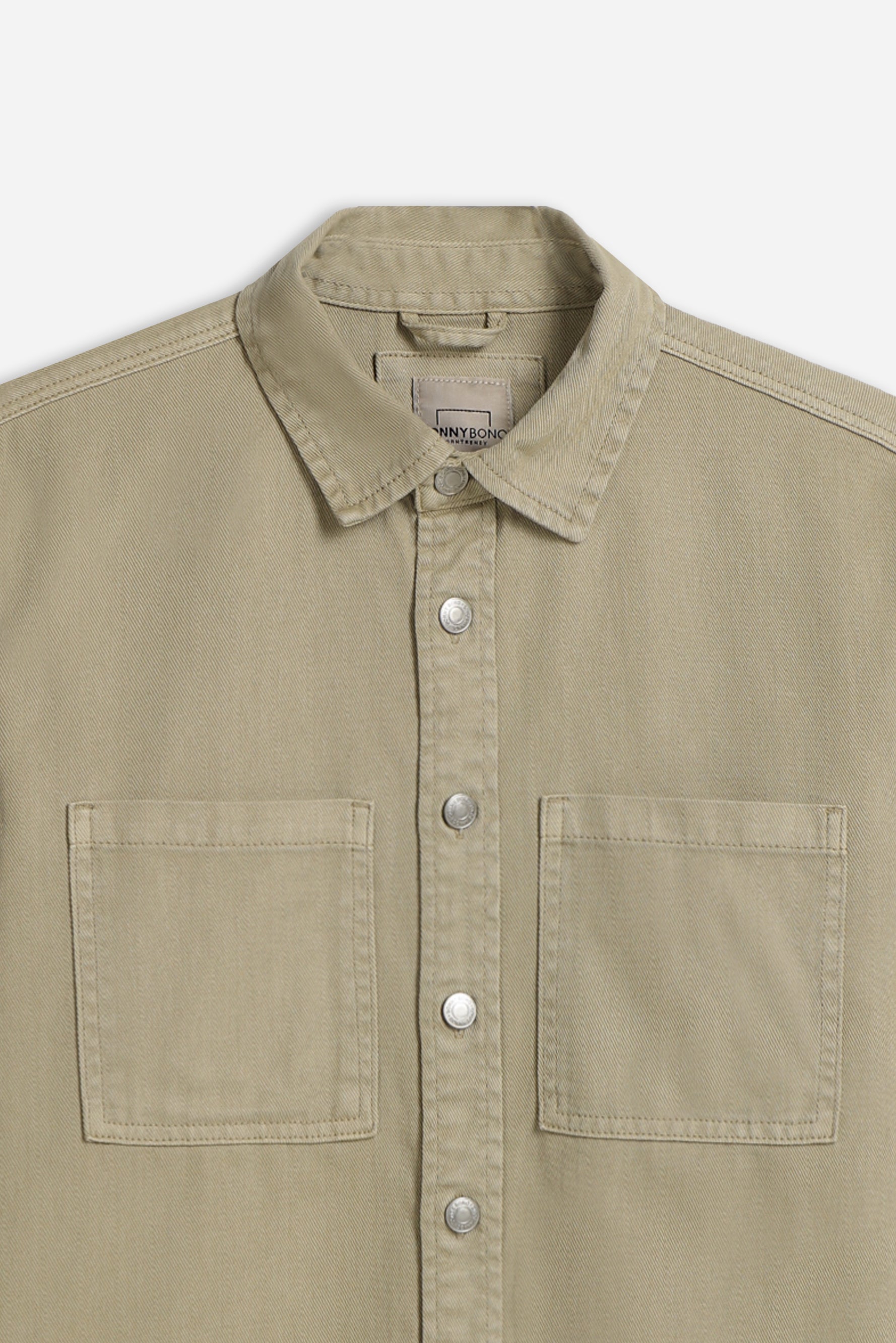 OVERSHIRT IN COTONE BEIGE