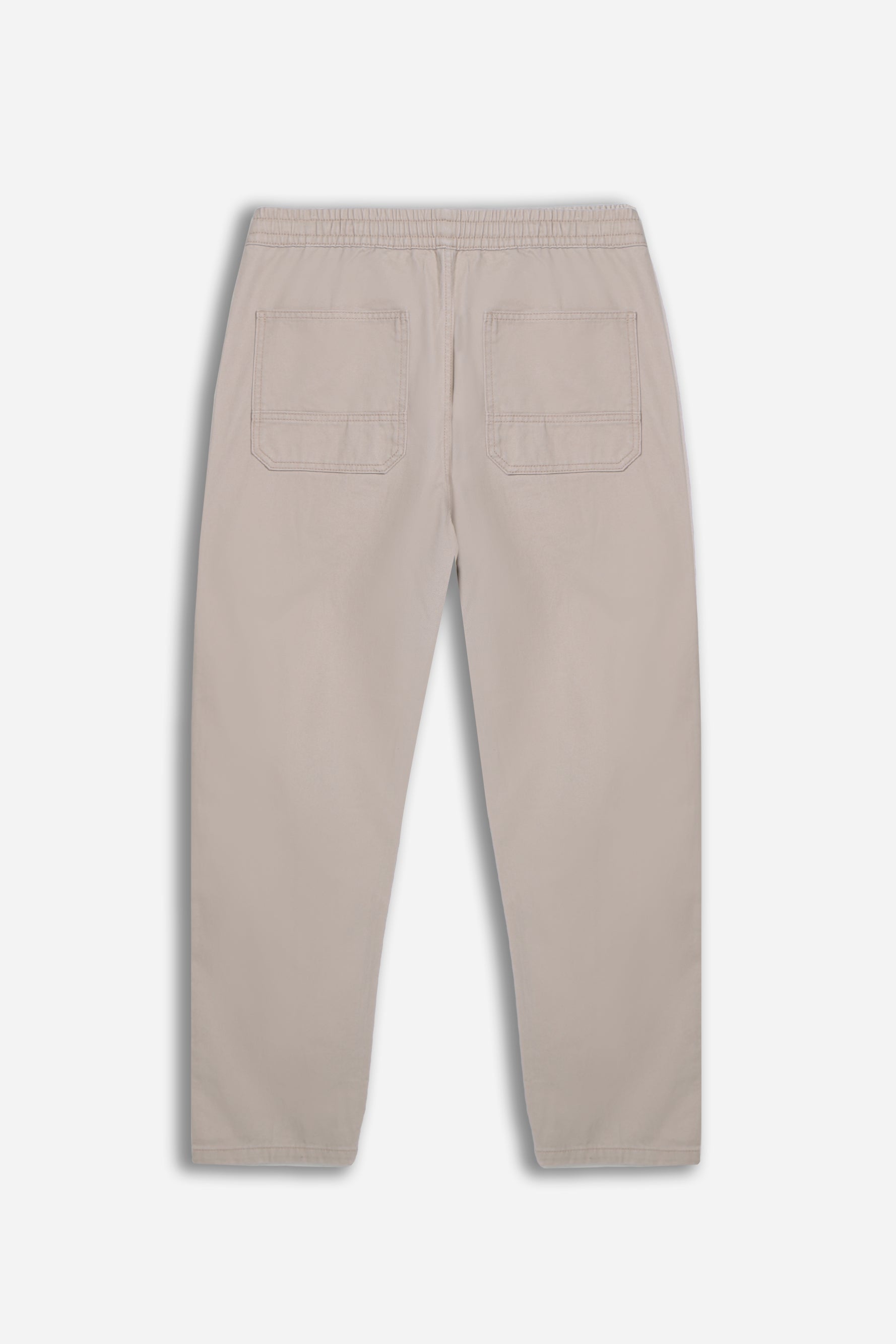 PANTALONE JOGGER CON ELASTICO IN VITA BEIGE