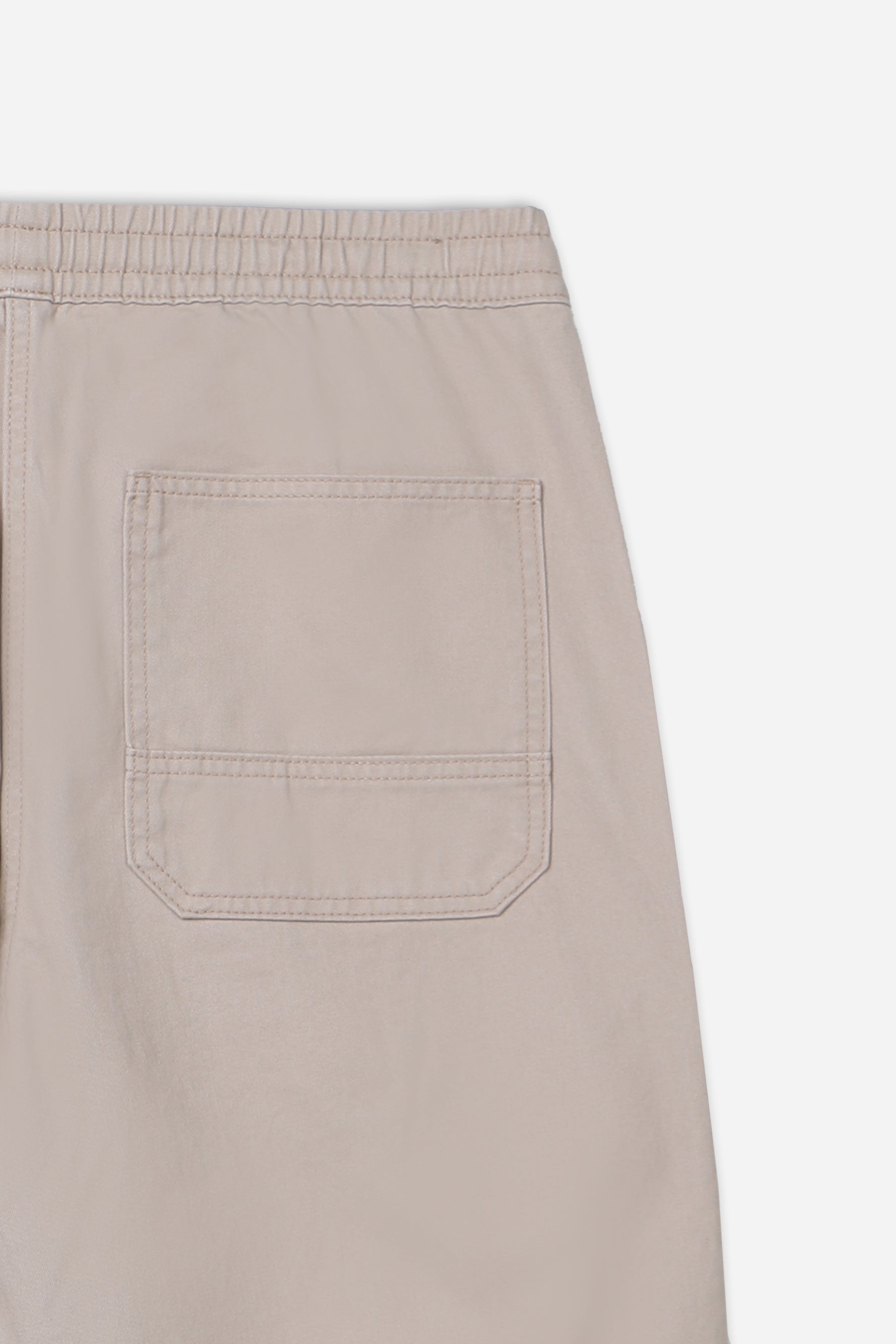 PANTALONE JOGGER CON ELASTICO IN VITA BEIGE