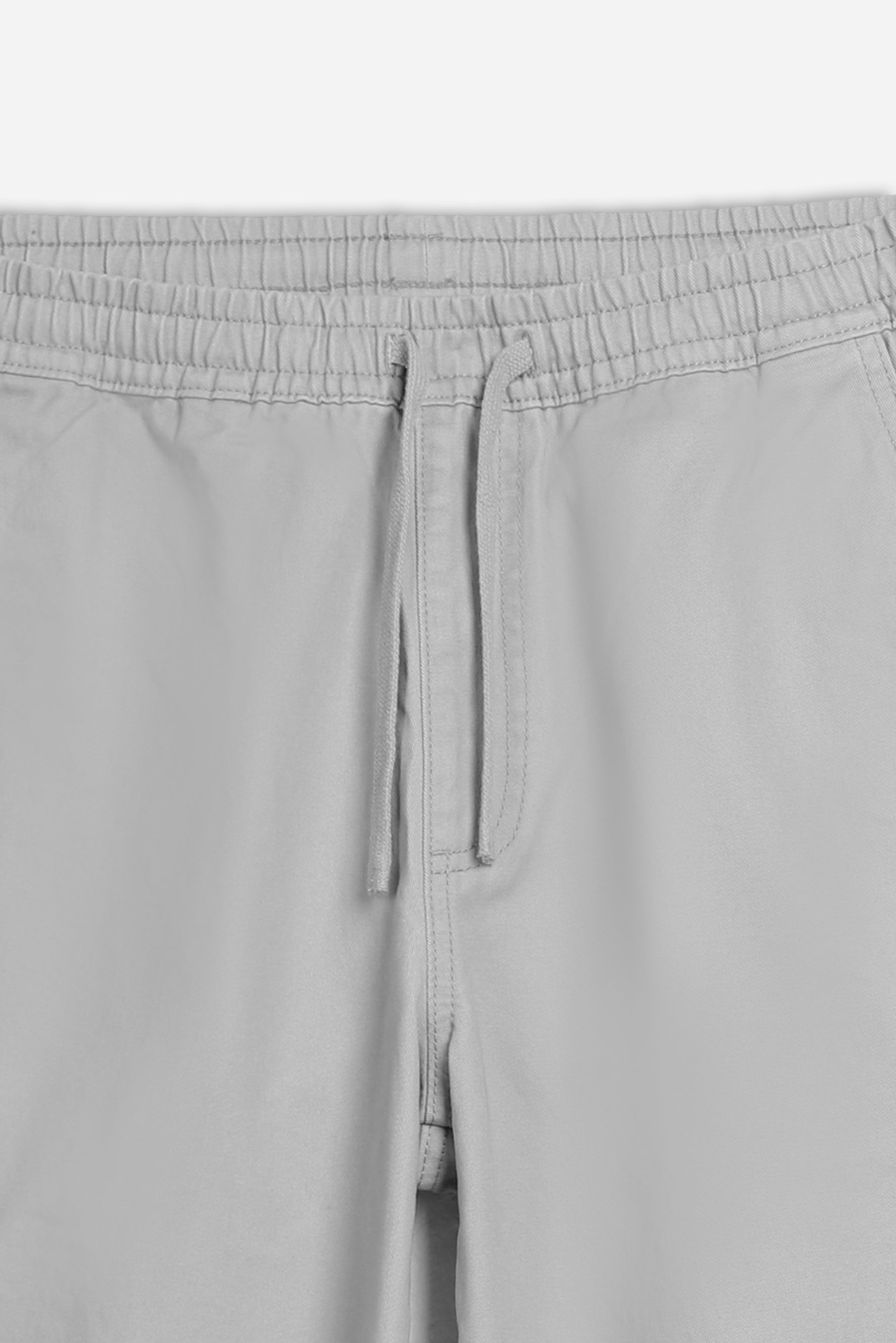 PANTALONE JOGGER CON ELASTICO IN VITA GRIGIO CHIARO