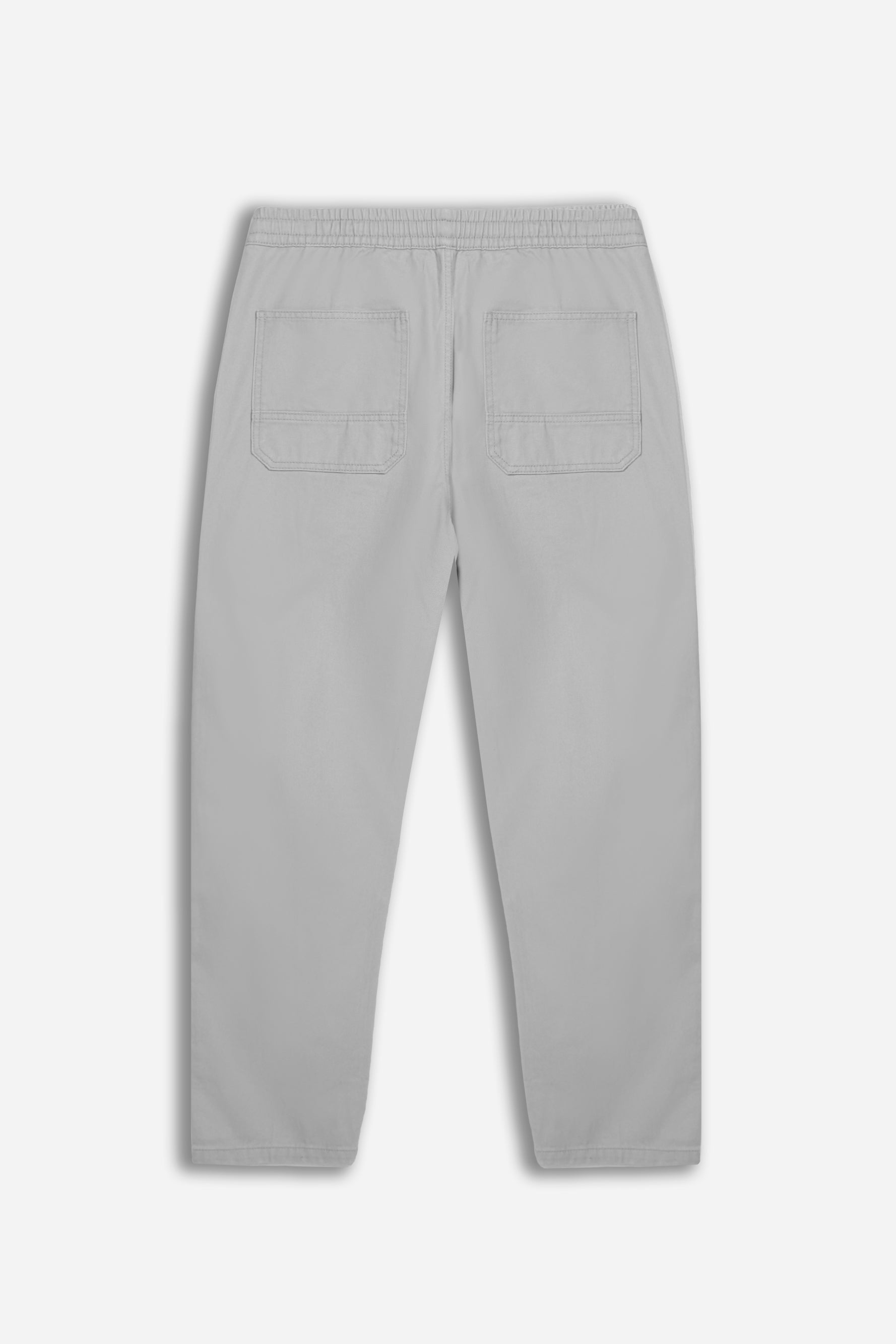 PANTALONE JOGGER CON ELASTICO IN VITA GRIGIO CHIARO