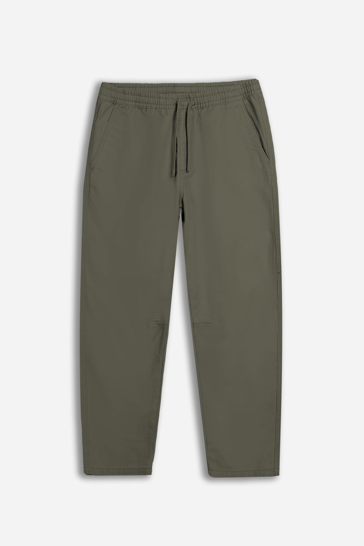 PANTALONE JOGGER CON ELASTICO IN VITA VERDE MILITARE