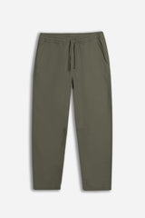 PANTALONE JOGGER CON ELASTICO IN VITA VERDE MILITARE