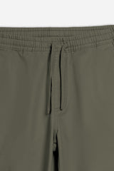 PANTALONE JOGGER CON ELASTICO IN VITA VERDE MILITARE