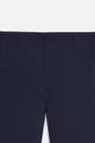 PANTALONE IN TWILL CON ELASTICO NEI FIANCHI BLEU 