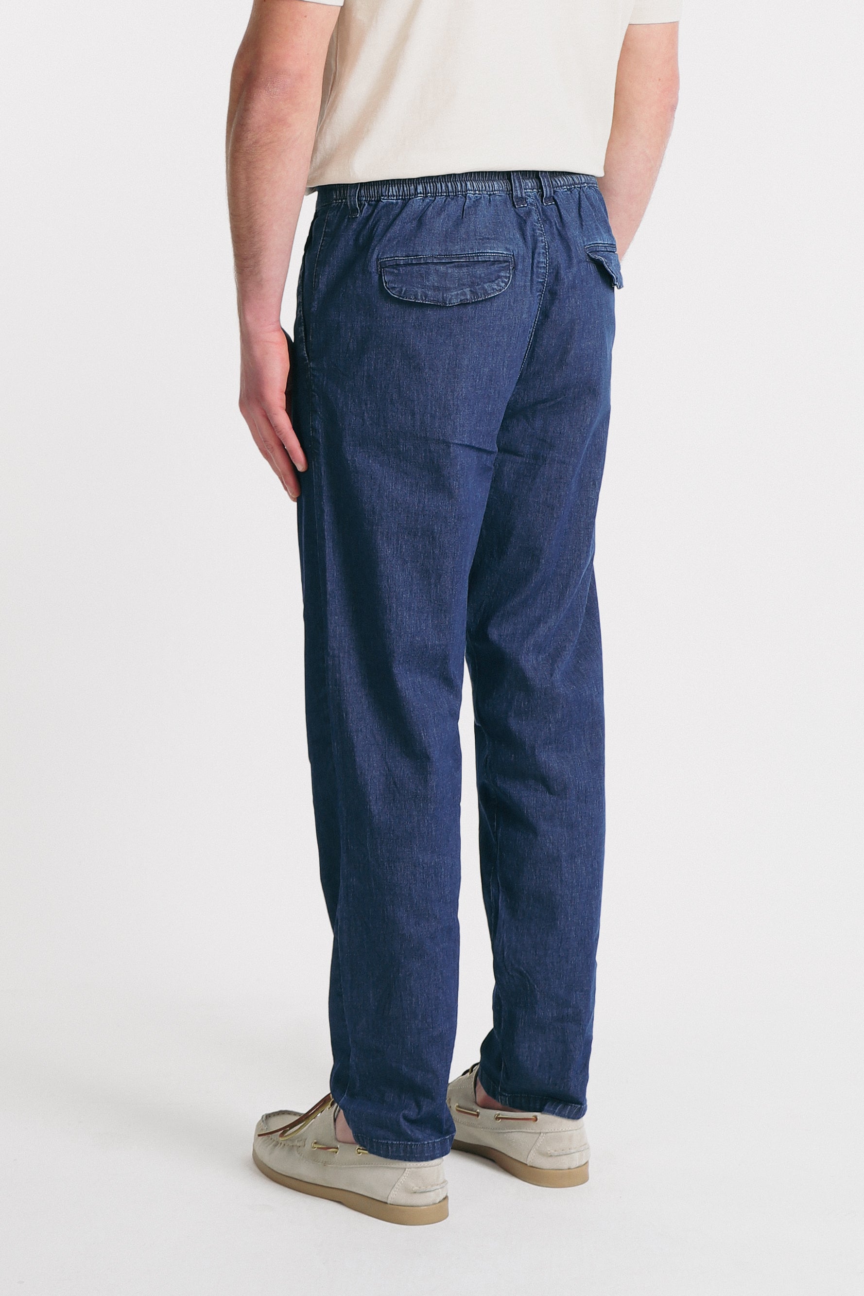 PANTALONE IN DENIM LEGGERO BLEU