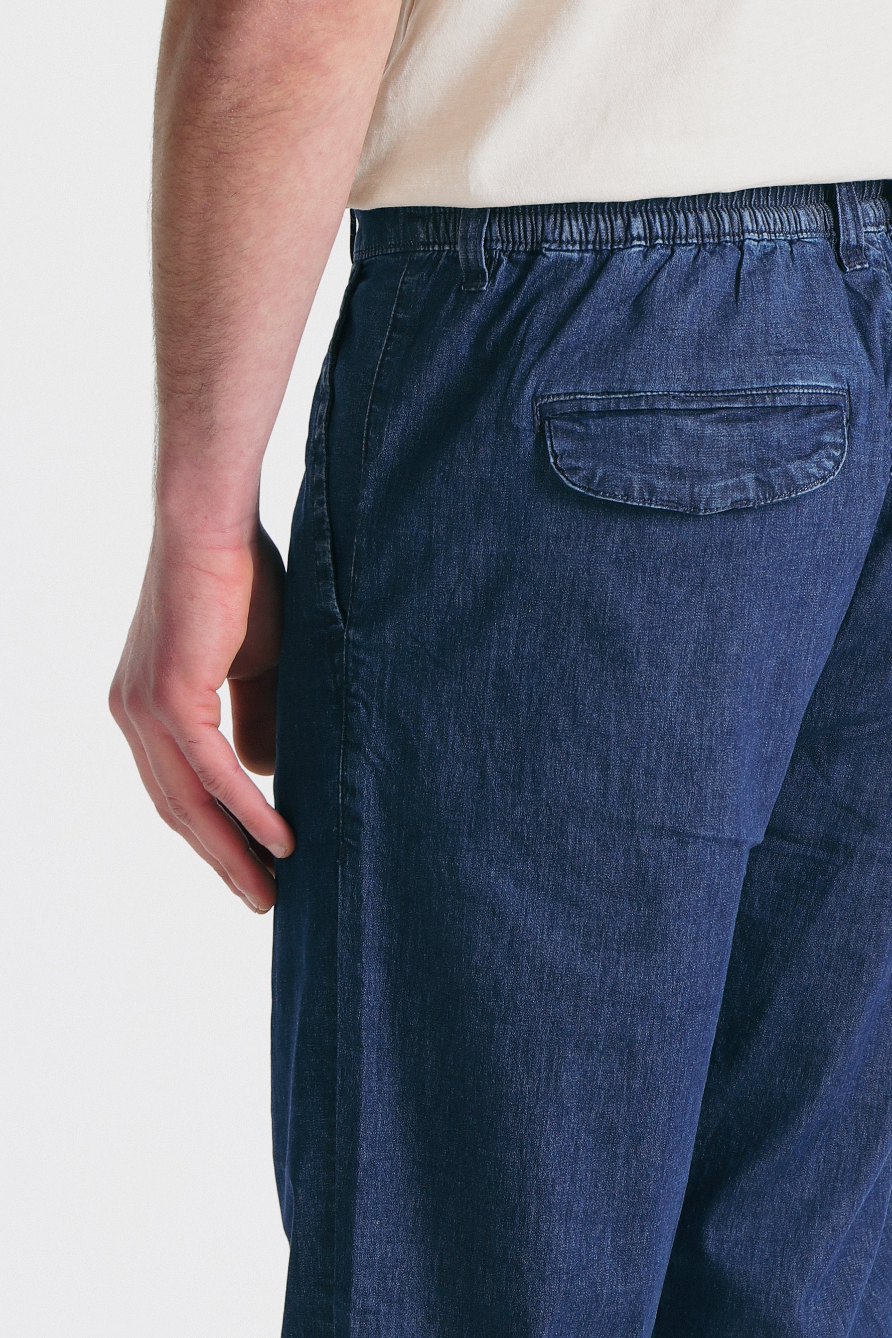 PANTALONE IN DENIM LEGGERO BLEU