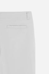 PANTALONE CHINO DOPPIA PENCE GRIGIO GHIACCIO