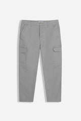 PANTALONE CON TASCONI LATERALI GRIGIO