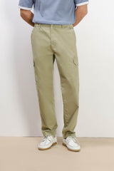 PANTALONE CON TASCONI LATERALI KAKI