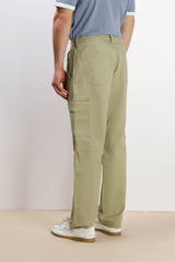 PANTALONE CON TASCONI LATERALI KAKI