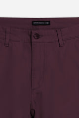PANTALONE CHINOS COMFORT FIT BORDEAUX