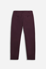PANTALONE CHINOS COMFORT FIT BORDEAUX