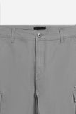 PANTALONE CARGO BASIC GRIGIO MEDIO - Sonnybono