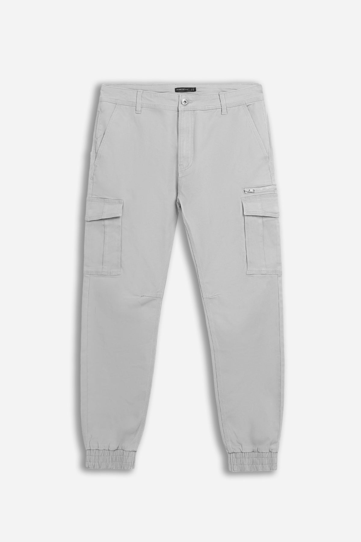 PANTALONE CARGO BASIC GRIGIO CHIARO