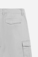PANTALONE CARGO BASIC GRIGIO CHIARO