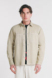OVERSHIRT IN COTONE BEIGE - Sonnybono