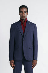 GIACCA DA ABITO A QUADRI BLEU