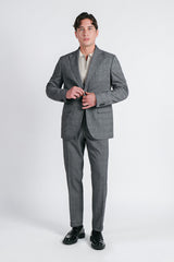 GIACCA DA ABITO A QUADRI GRIGIO