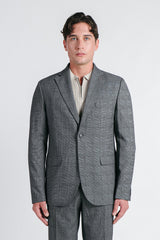 GIACCA DA ABITO A QUADRI GRIGIO