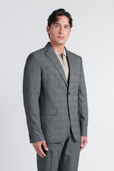 GIACCA DA ABITO A QUADRI GRIGIO