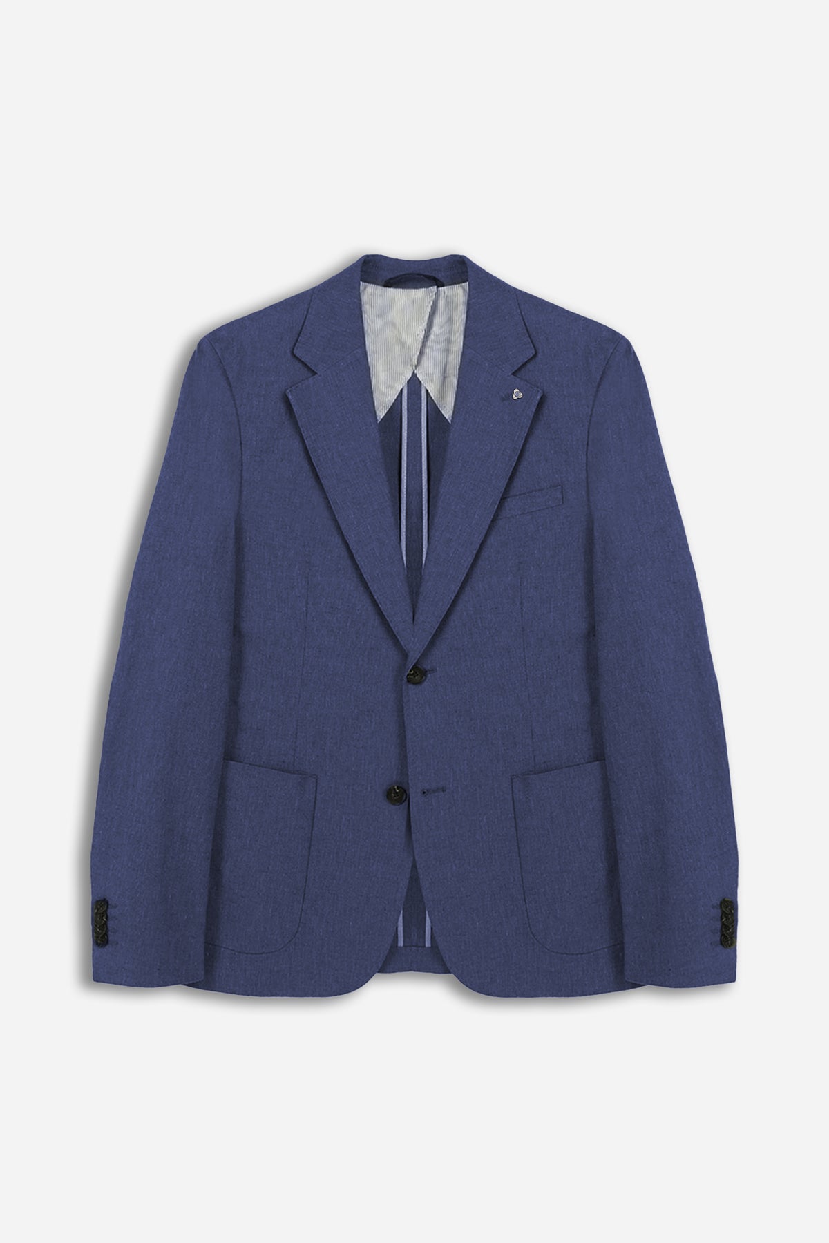 GIACCA DA ABITO IN MISTO LINO BLEU