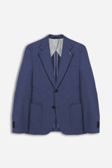 GIACCA DA ABITO IN MISTO LINO BLEU