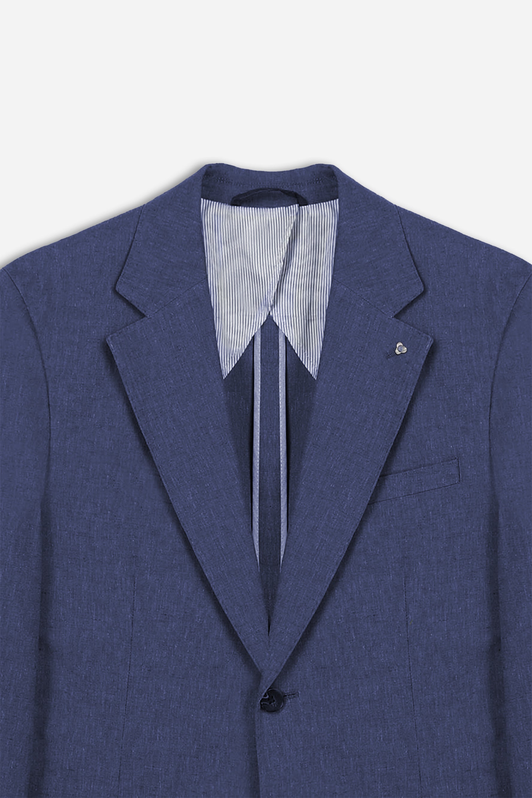 GIACCA DA ABITO IN MISTO LINO BLEU