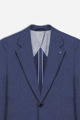 GIACCA DA ABITO IN MISTO LINO BLEU