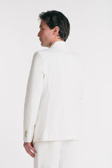 GIACCA IN MISTO LINO BIANCO