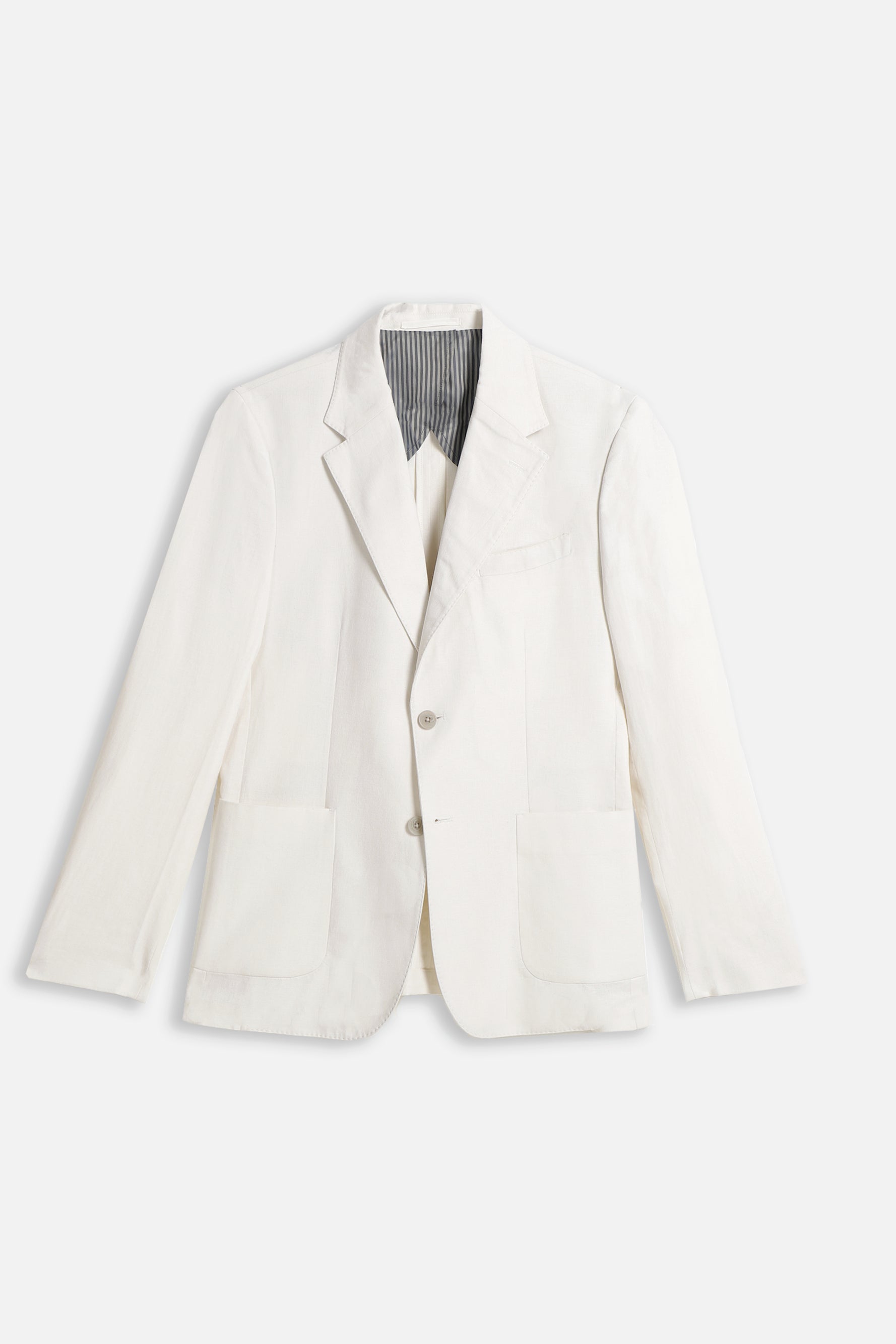 GIACCA IN MISTO LINO BIANCO