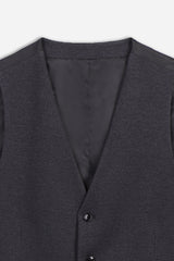 GILET IN PUNTO MILANO F ANTRACITE